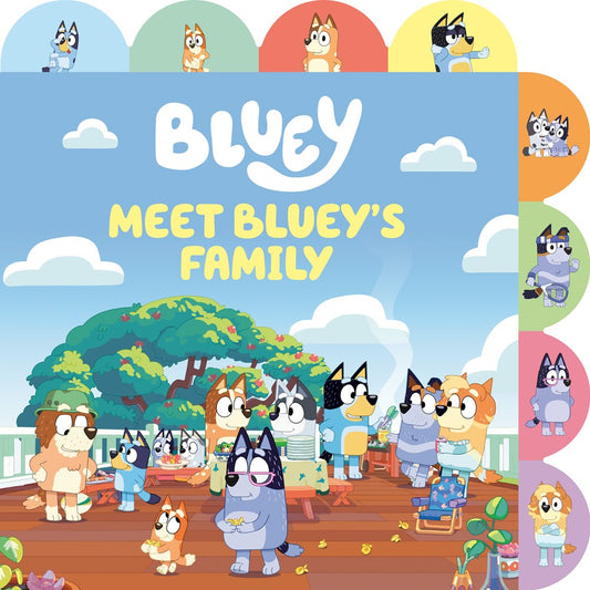 Meet Bluey's Family : A Tabbed Board Book